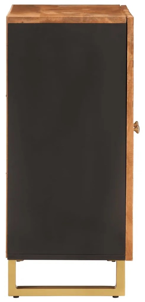 Móvel de apoio 60x33,5x75 cm mangueira maciça castanho e preto