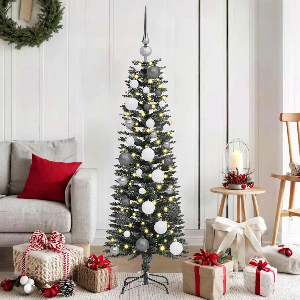 vidaXL Árvore de Natal Artificial Verde 120 cm PVC, Plástico e Aço