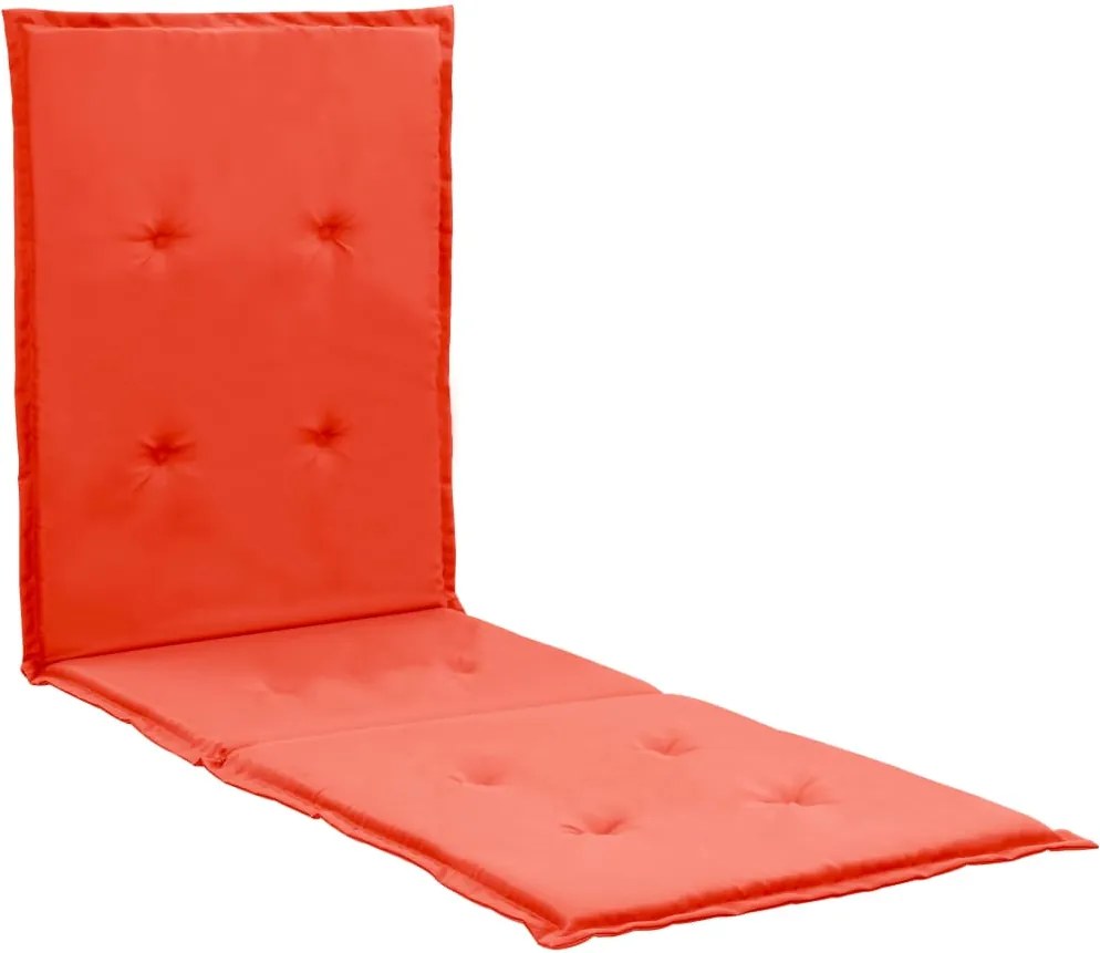 Almofadão para espreguiçadeira 180x55x3 cm vermelho