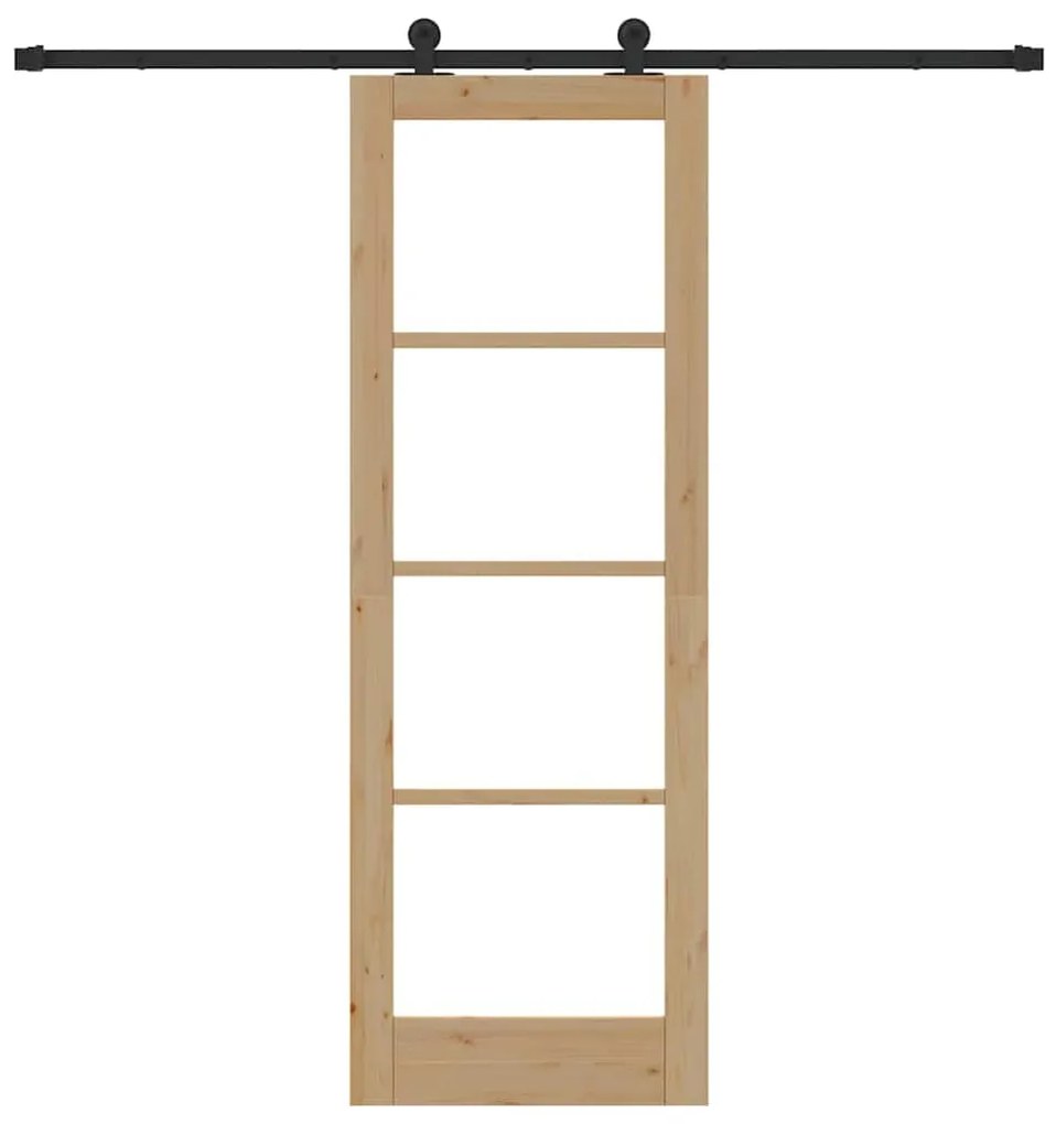 Porta Deslizante vidaXL com Conjunto de Ferragens 'ORKDAL'73,5x211 cm