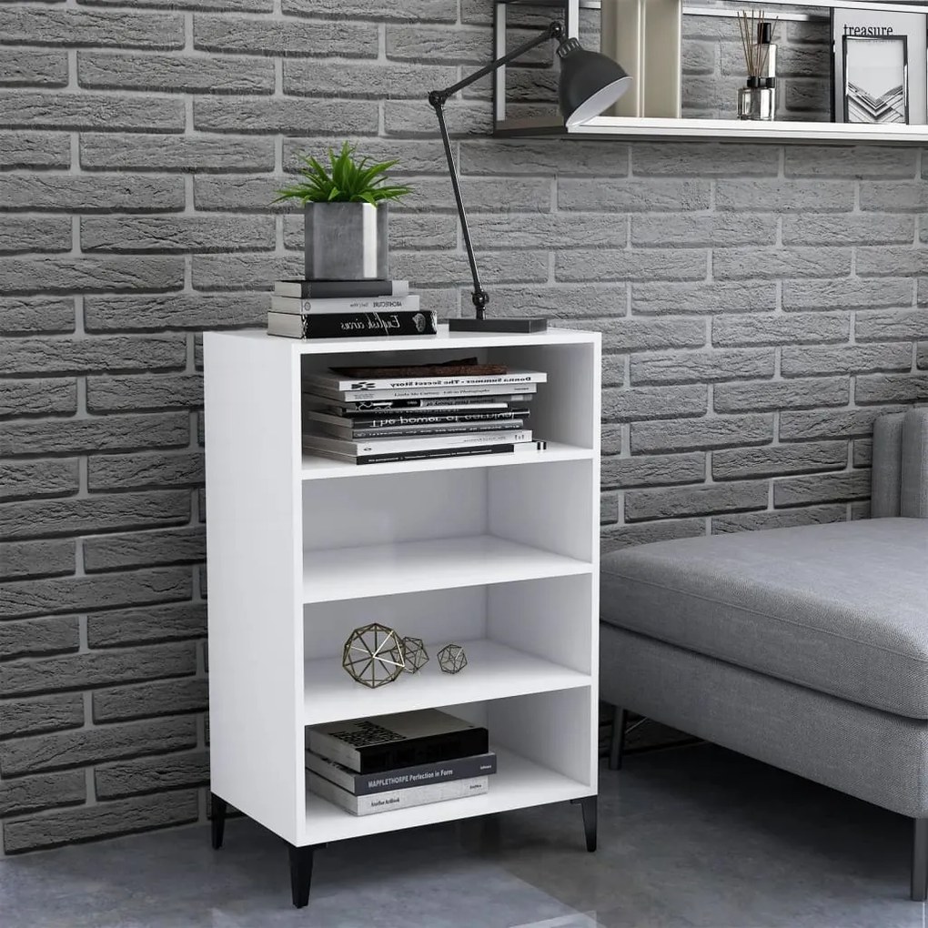vidaXL Aparador 57x35x90 cm derivados de madeira branco