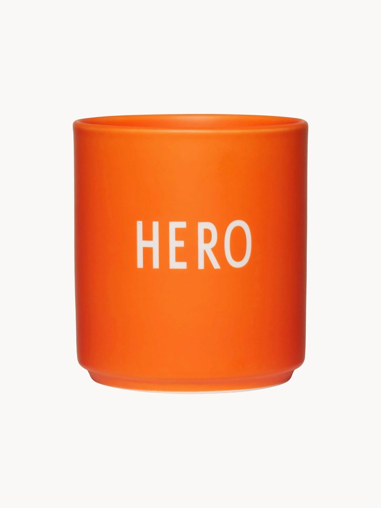 Caneca de design com inscrição Favourite Hero