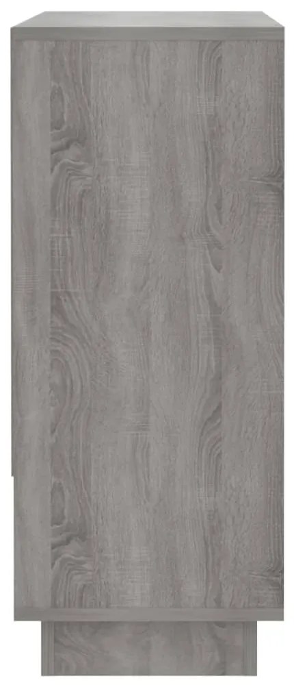 Aparador 97x31x75 cm derivados de madeira cinzento sonoma