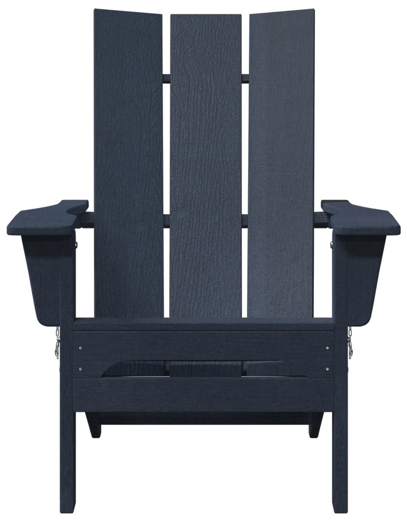 Cadeira Adirondack Dobrável Azul-marinho 74.5x80.5x90 cm HDPE