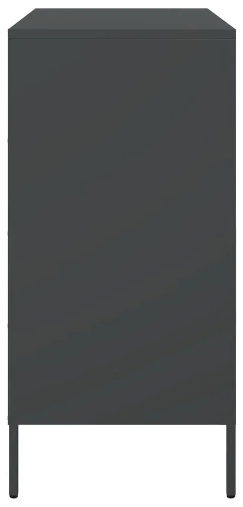 Aparador 68x39x79 cm aço preto