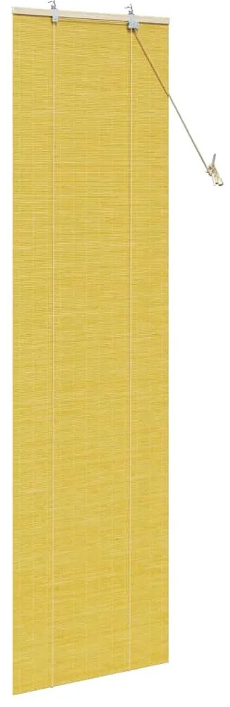 Persianas e Sombras de Janela Amarelo 60 x 220 cm Bambu
