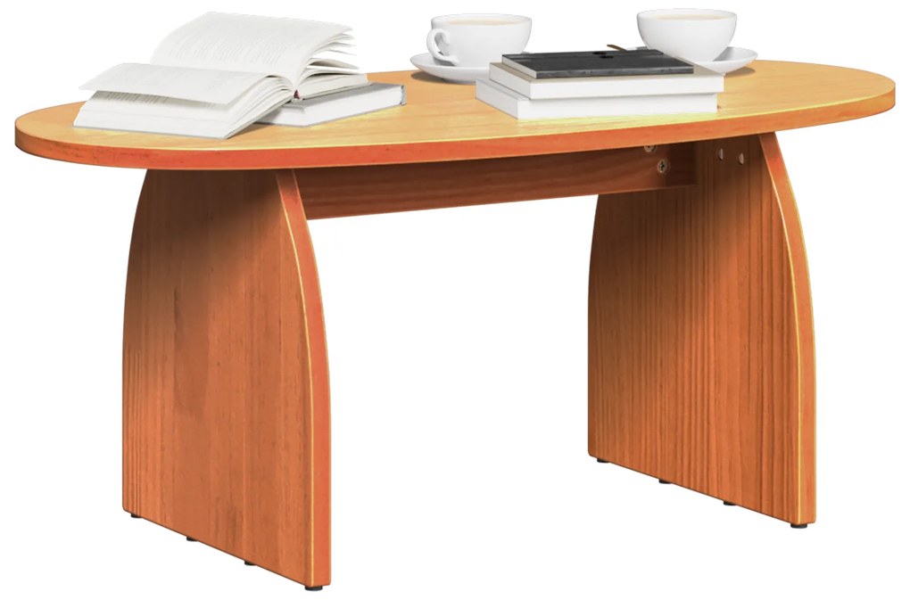 Mesa de centro Castanho-mel 80 x 40 x 35 cm