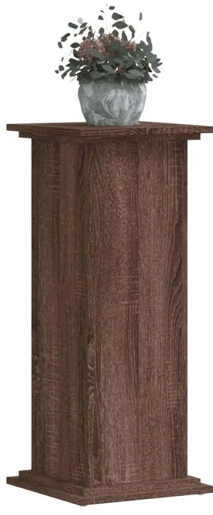Suporte p/ plantas 33x33x80 cm deriv. madeira carvalho castanho