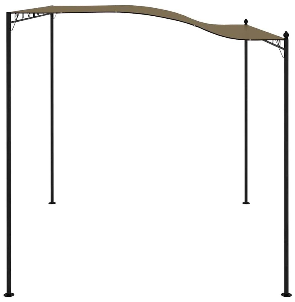 Toldo 3x2,4 m 180 g/m² cinzento-acastanhado