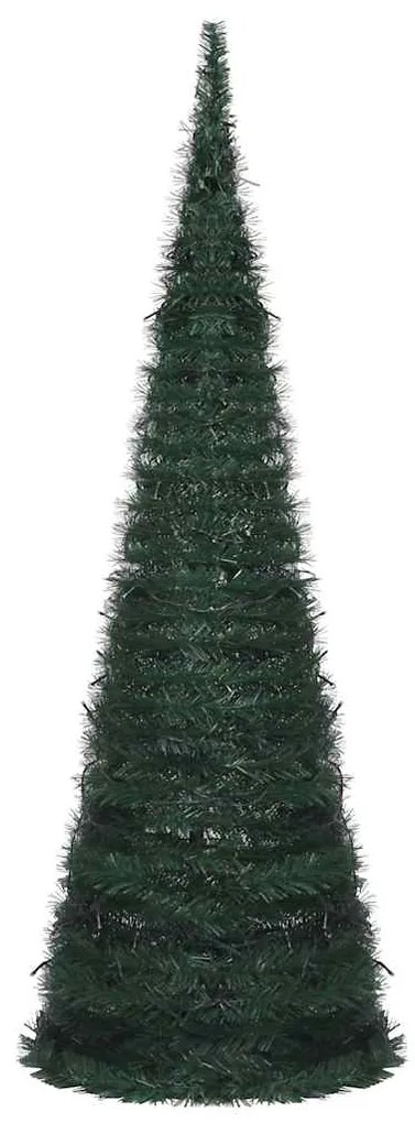 Árvore Natal pop-up artificial pré-iluminada 180 cm verde