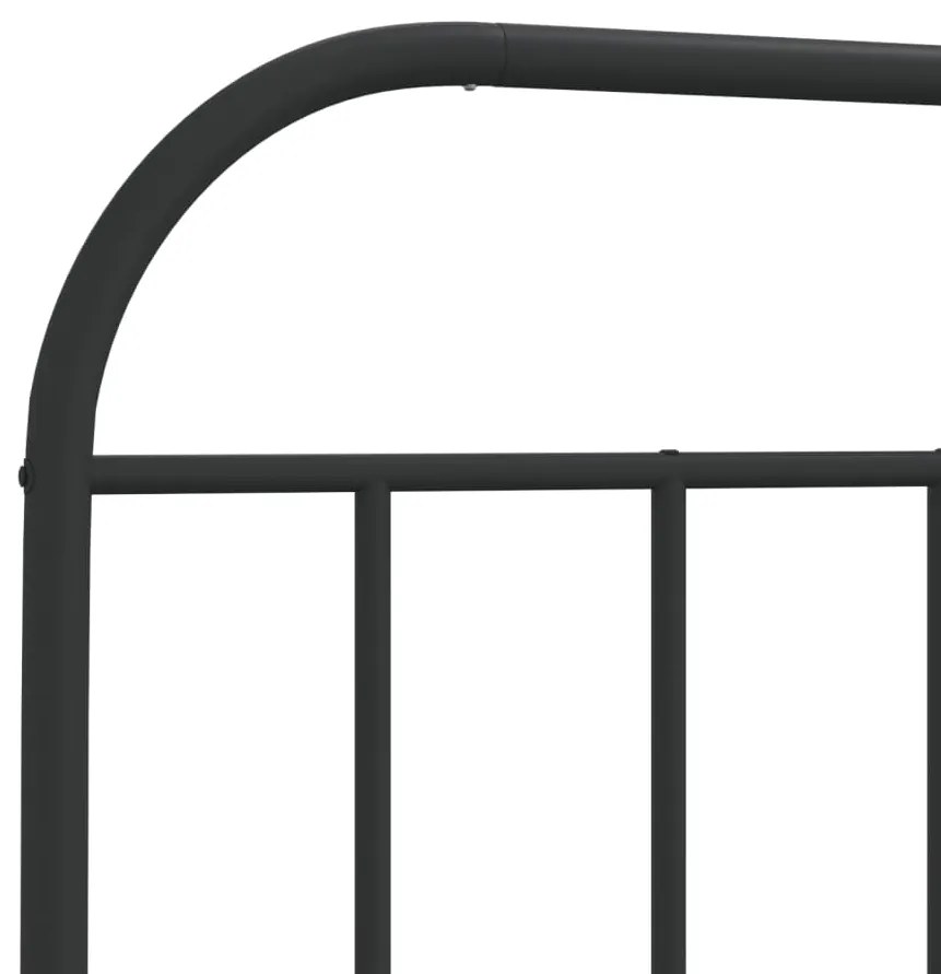 Cabeceira de cama 140 cm metal preto