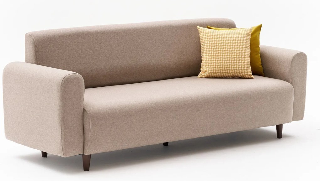 Sofá de 3 Lugares Noya – Creme – 220 x 87 x 70 cm