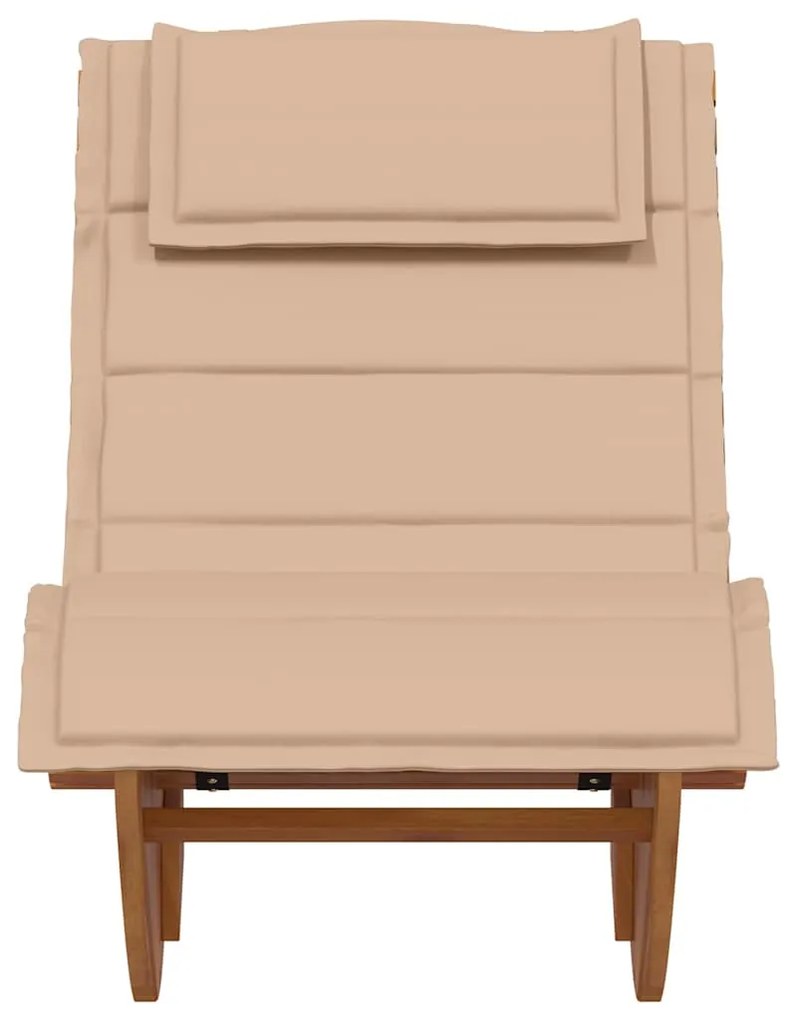 Espreguiçadeiras Balançantes com Almofadas 2 pcs Madeira Sólida de Acá