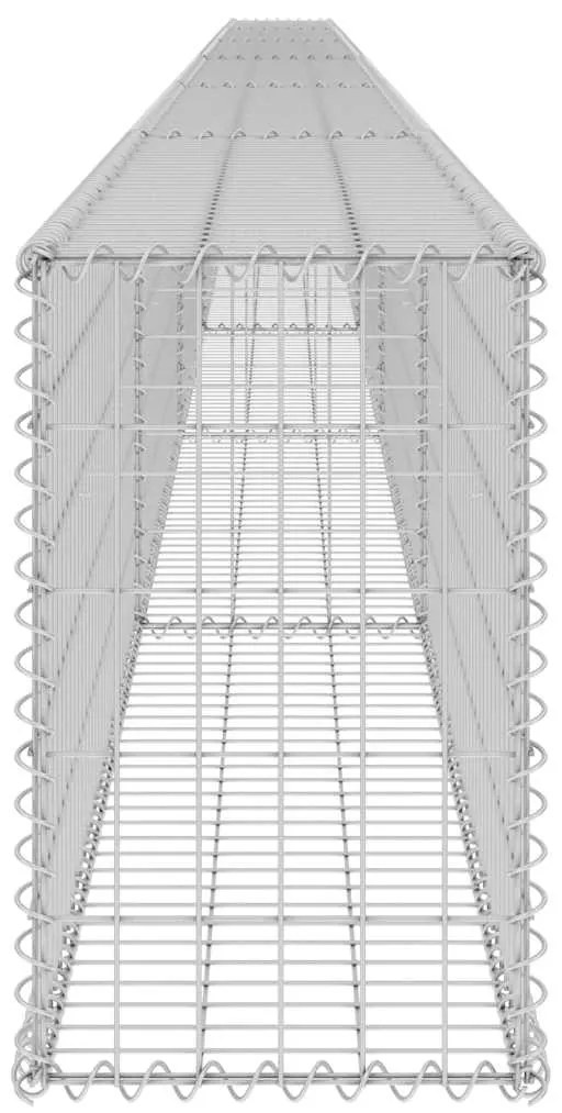 Muro gabião com tampas aço galvanizado 900x30x50 cm