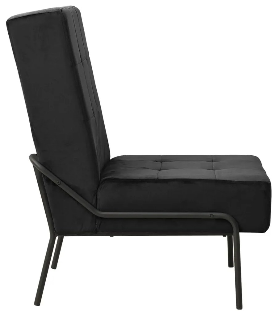 Cadeira de descanso 65x79x87 cm veludo preto