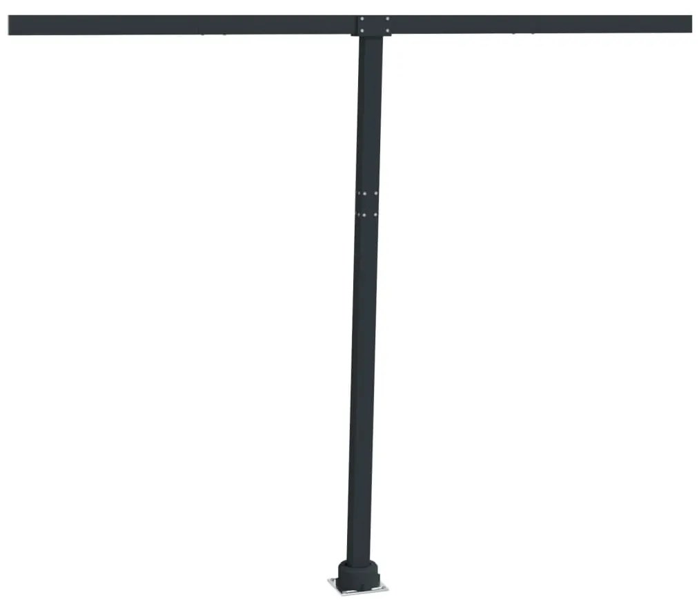 Conjunto de postes para toldo 300x245 cm ferro antracite