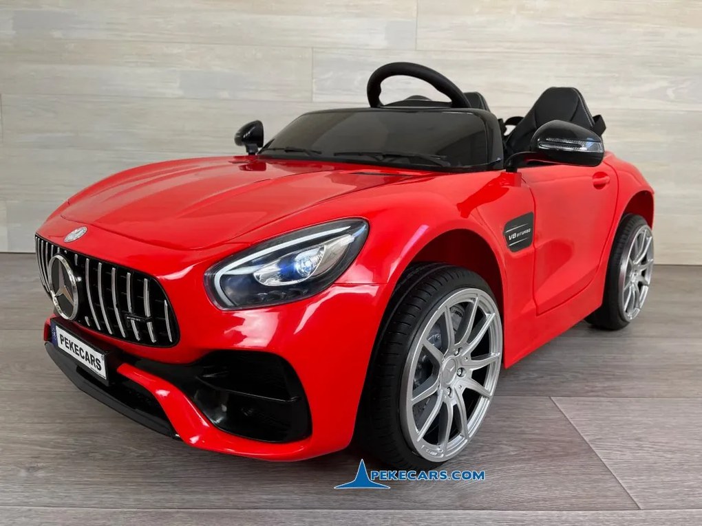 Carro eletrico crianças Mercedes AMG GT V8 12V 2 Lugares Vermelho