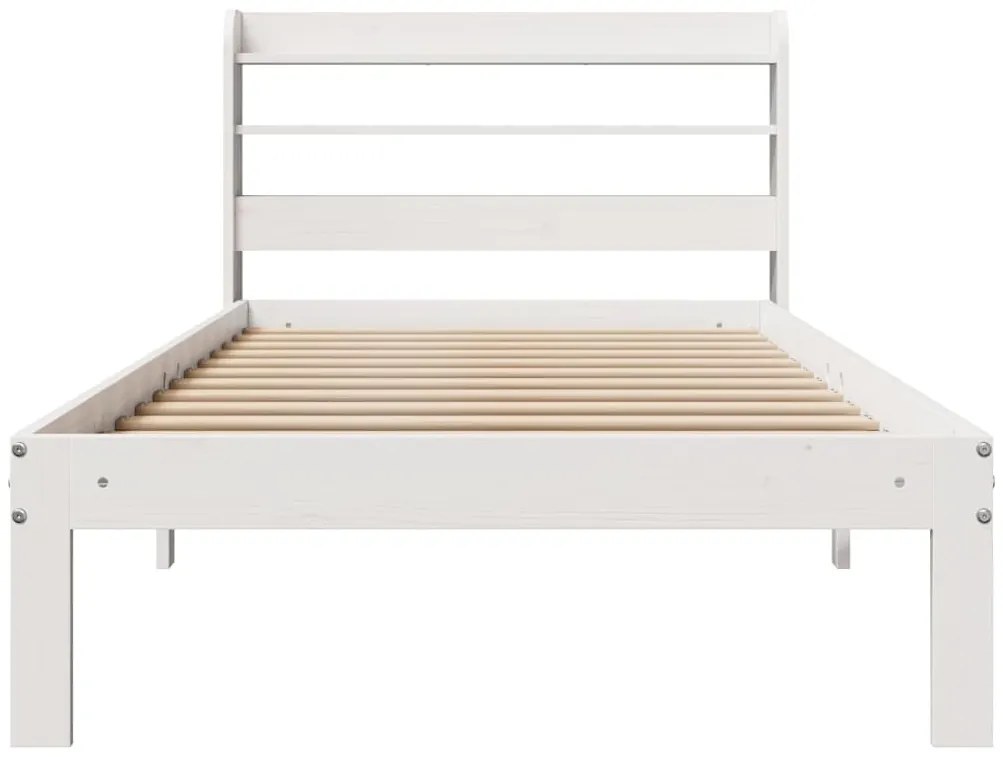 Estrutura cama c/ cabeceira sem colchão 90x190 cm branco