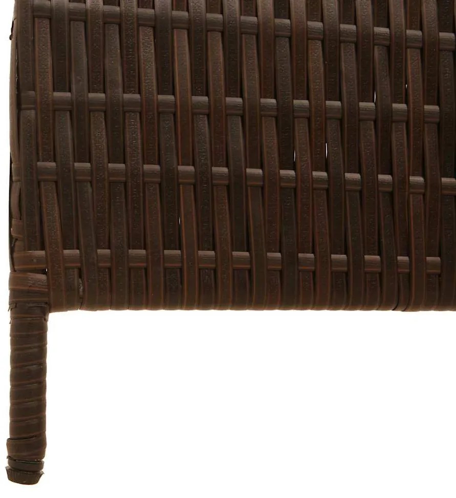Divisória de Ambiente VidaXL 3 Painéis Dobrável Castanho 146x180 cm Po