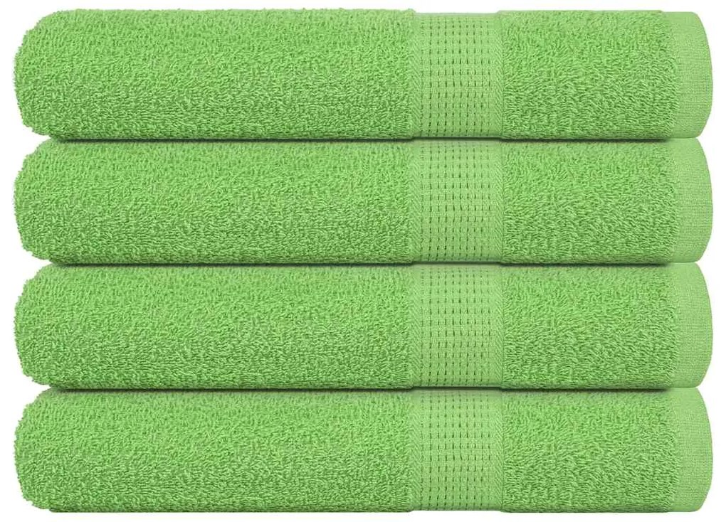 vidaXL Toalhas sauna FROGN 4pcs 80x200 cm 360 g/m² verde maça