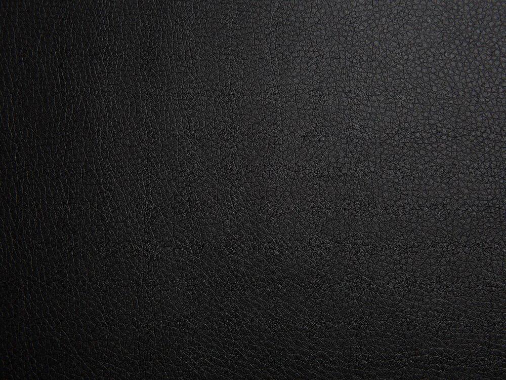 Cama de casal continental em pele sintética preta e branca 160 x 200 cm PRESIDENT Beliani