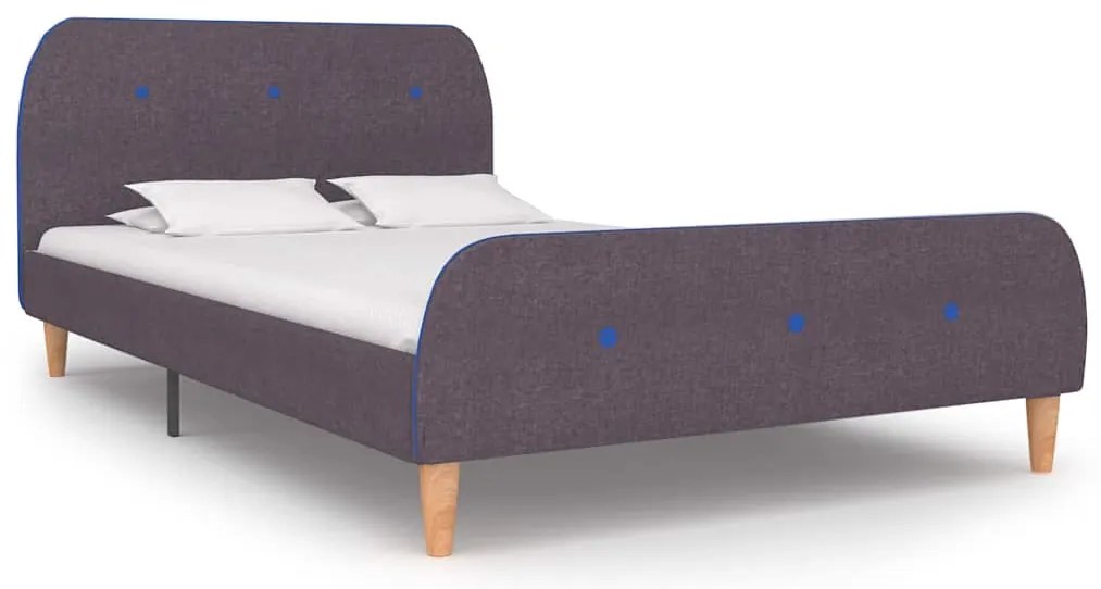 vidaXL Estrutura de cama sem colchão 120x190 cm tecido