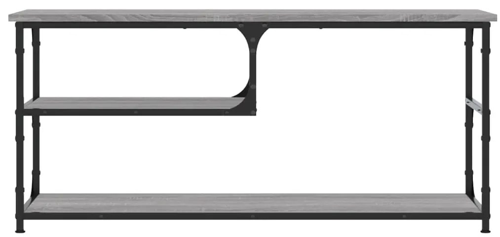 Móvel de TV 103x38x46,5 cm derivados madeira/aço cinza sonoma