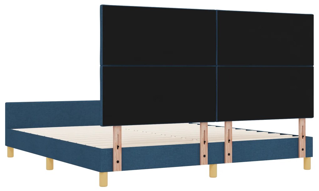 Cama vidaXL Azul 180x200 cm em Tecido
