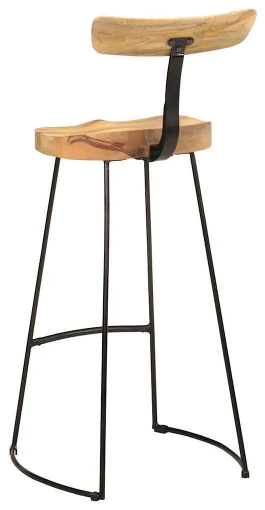 Bancos de bar 2 pcs 49x43x103 cm madeira de mangueira maciça