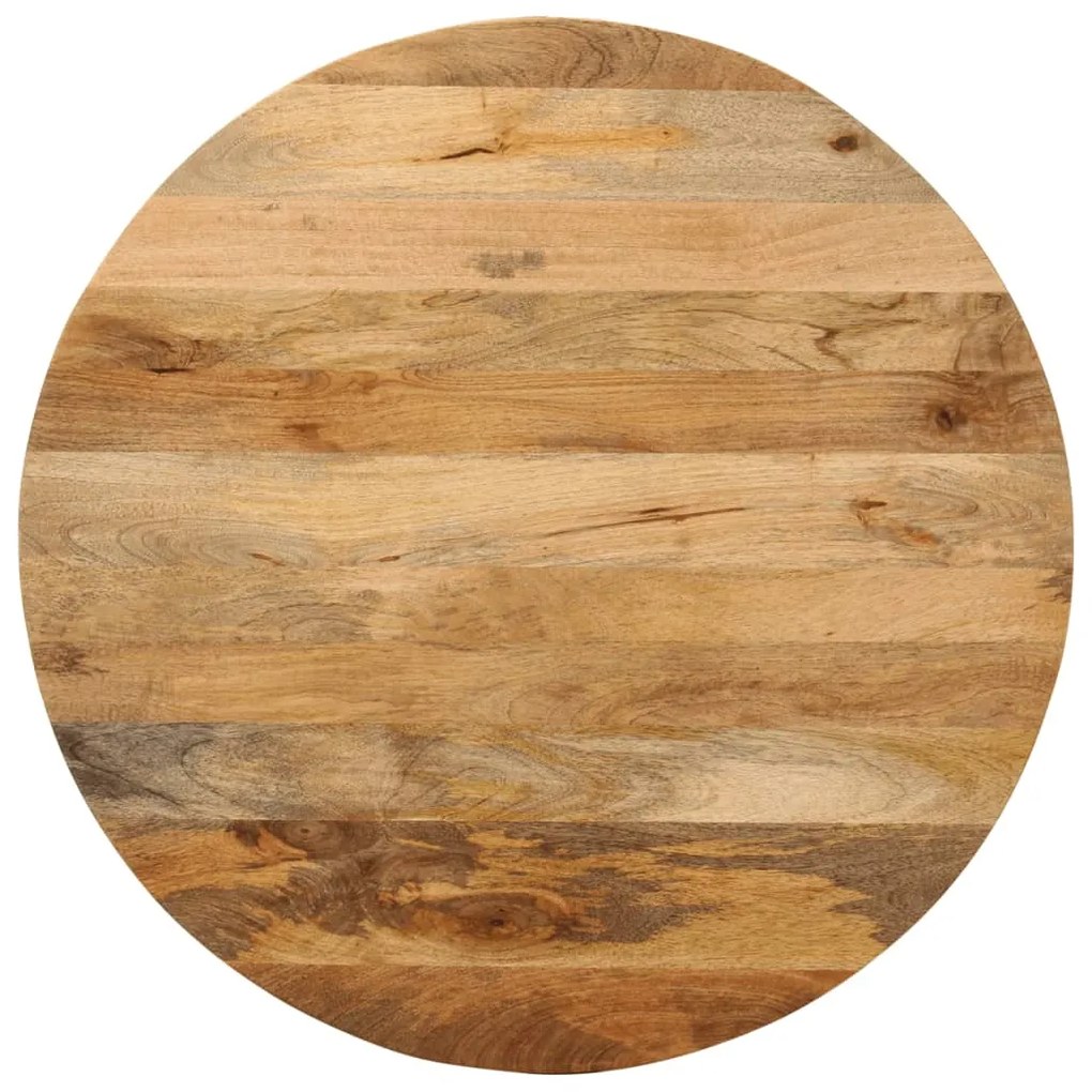 vidaXL Tampo de mesa redondo Ø80x3,8cm madeira de mangueira maciça