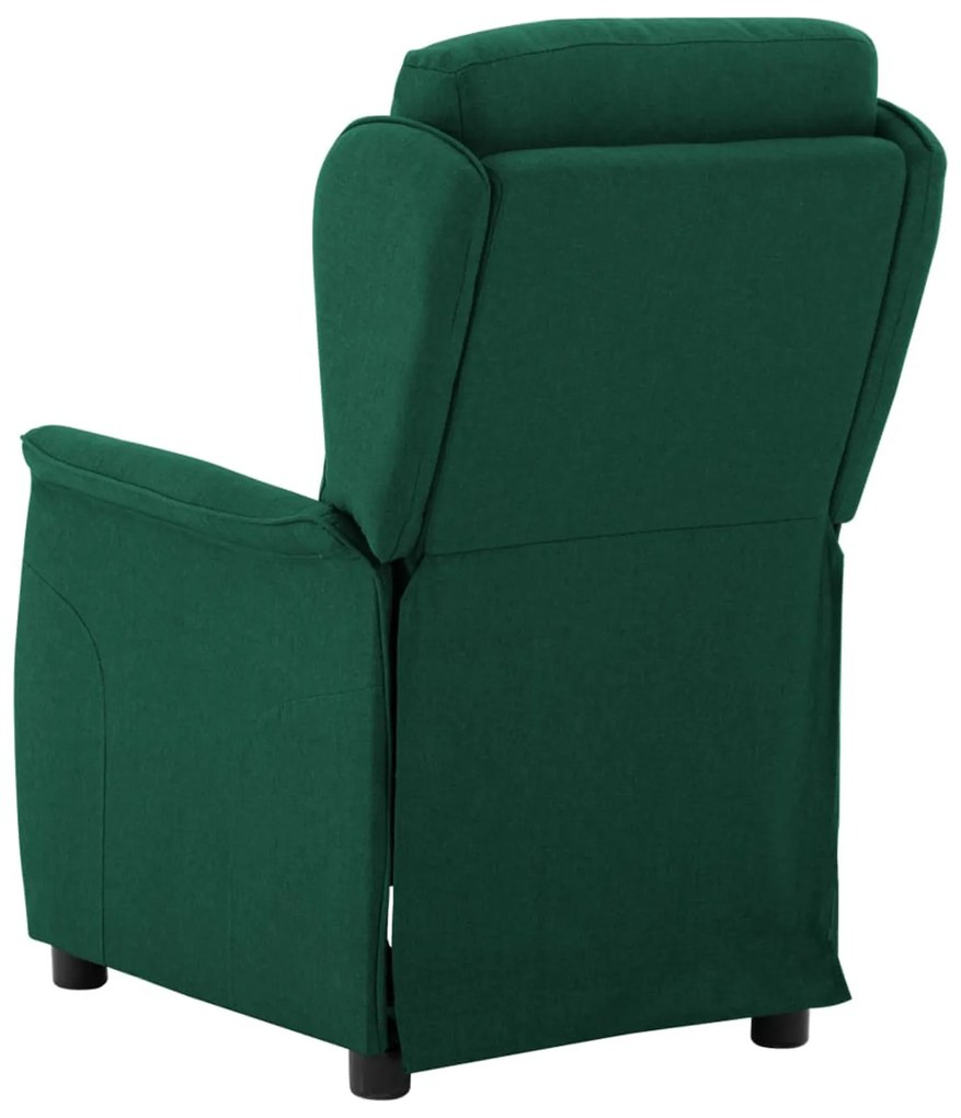 Cadeira Recliner Verde Escuro em Tecido