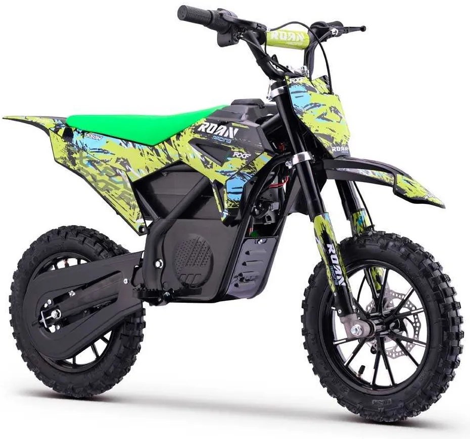 Mini moto elétrica para crianças 550W ROAN RXF (24V-12AH) 10/10 Verde