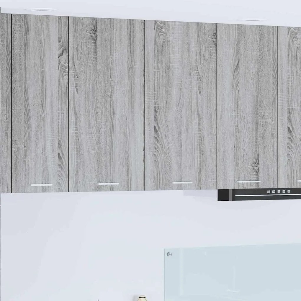 vidaXL Armário suspenso com armazenamento Cinza Sonoma 80 x 31 x 80 cm