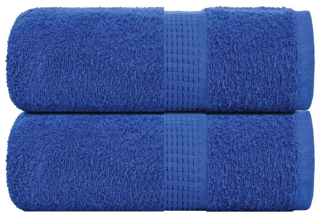 Toalhas de bidé 2 pcs 30x50 cm 360 gsm 100% algodão azul