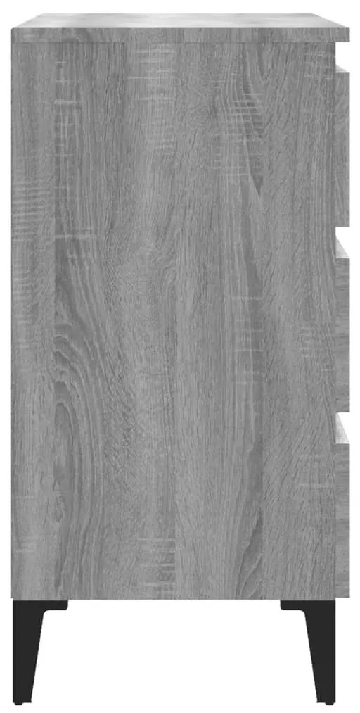 Aparador 60x35x69 cm derivados de madeira sonoma cinza