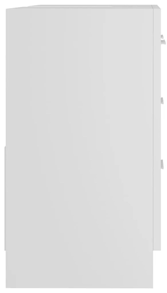 Armário de lavatório 63x30x54 cm derivados de madeira branco