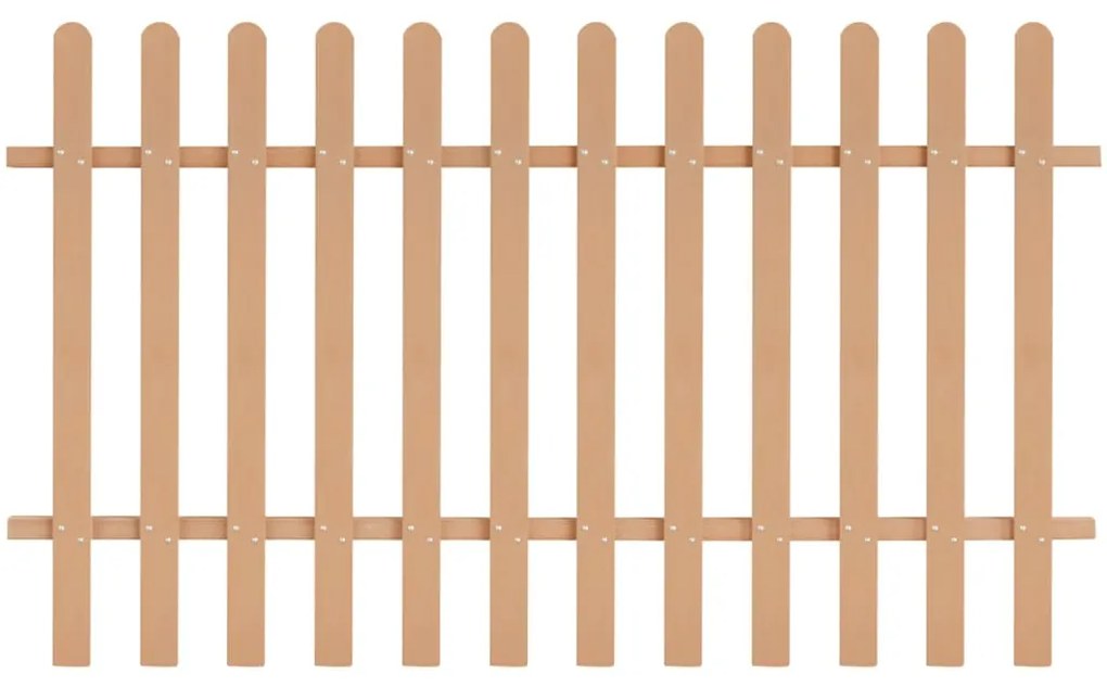 42825 vidaXL Cerca de estacas em WPC 200x120 cm