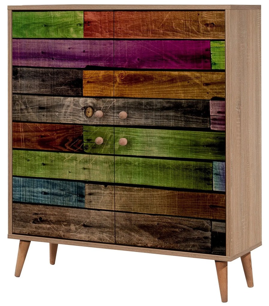 Armário Multiuso Multilux – Carvalho Sonoma – 95x111x36 cm