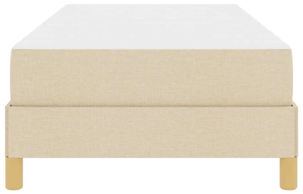 Cama Box Creme, Marrom 90 x 190 cm
