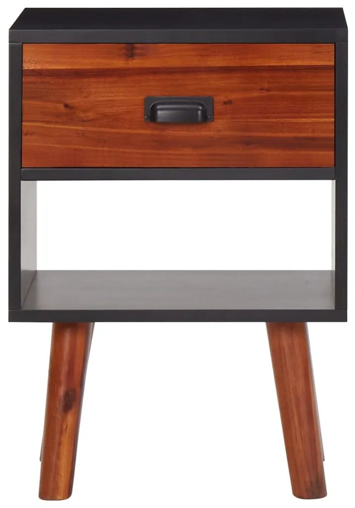 Mesa de cabeceira 40x30x57 cm madeira de acácia maciça