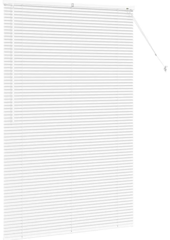 Persiana de Janela com cortinas Outros Manual Branco 120 x 175 cm Alum