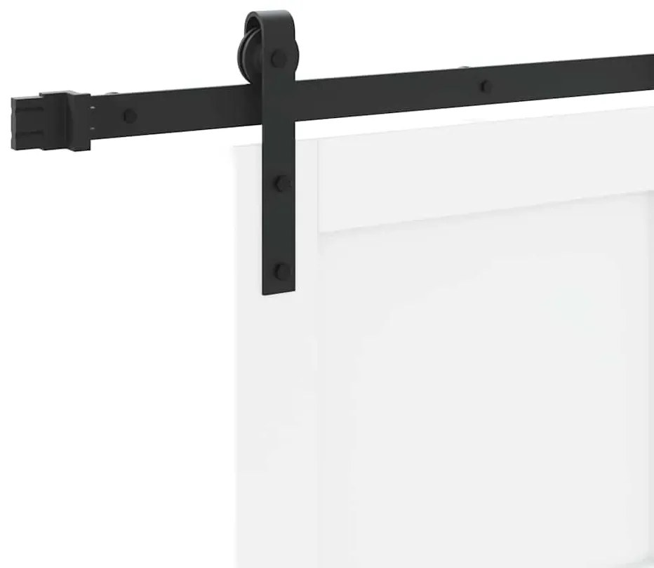 Porta Deslizante vidaXL com Conjunto de Ferragens Branca 73.5x211 cm M