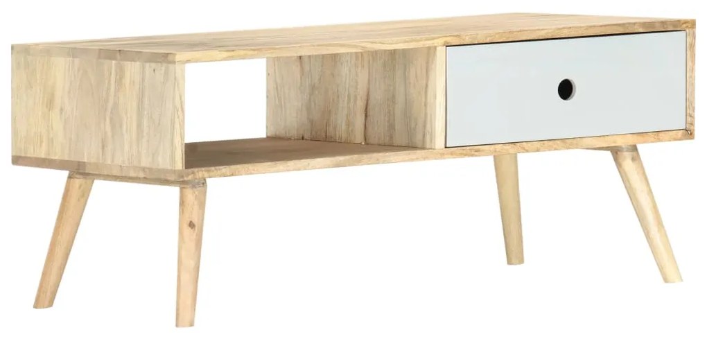 Mesa de centro 90x50x40 cm madeira de mangueira maciça