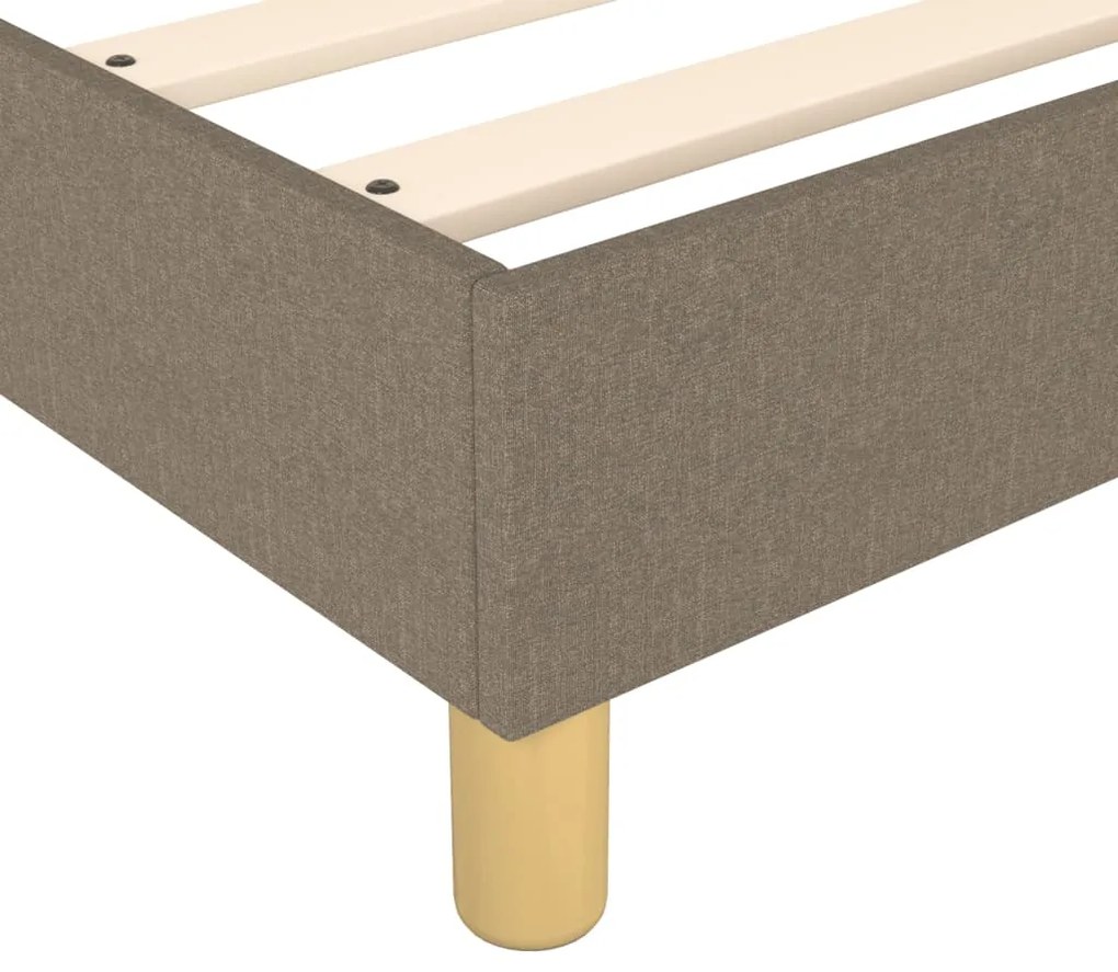 Estrutura cama sem colchão 120x200 cm tecido cinza-acastanhado