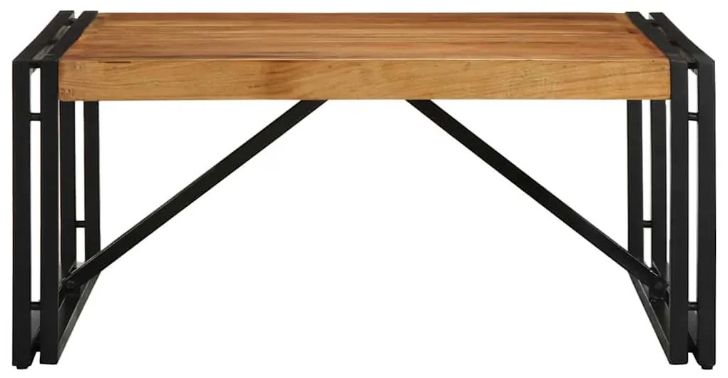Mesa de centro 80x80x35 cm madeira de acácia maciça