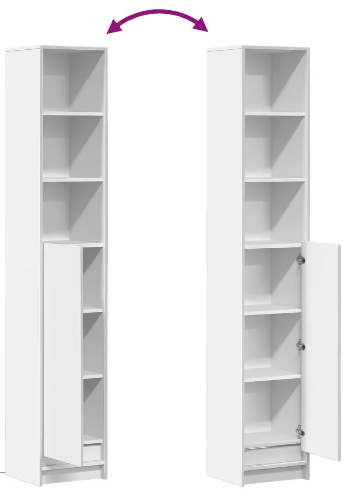 Aparador c/ luzes LED 36x32,5x200cm derivados de madeira branco