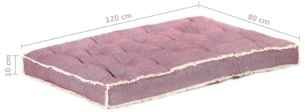Almofadão para sofá de paletes 120x80x10 cm bordô