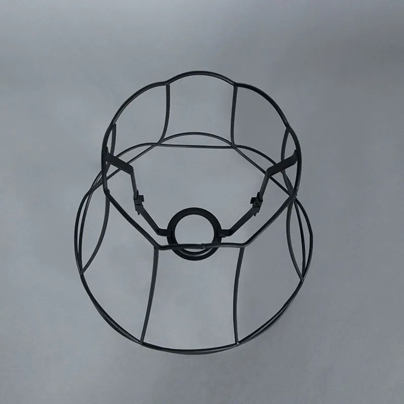 Abajur de metal preto 25/21 - Granny Frame Retro