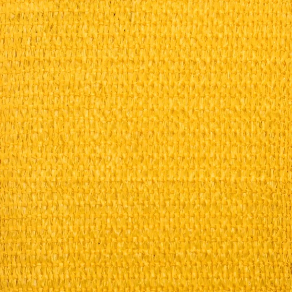 Para-sol estilo vela 160 g/m² 3/4x3 m PEAD amarelo