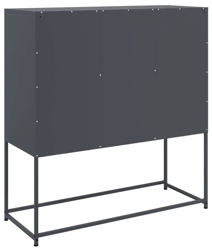 Aparador 100,5x39x107 cm aço antracite